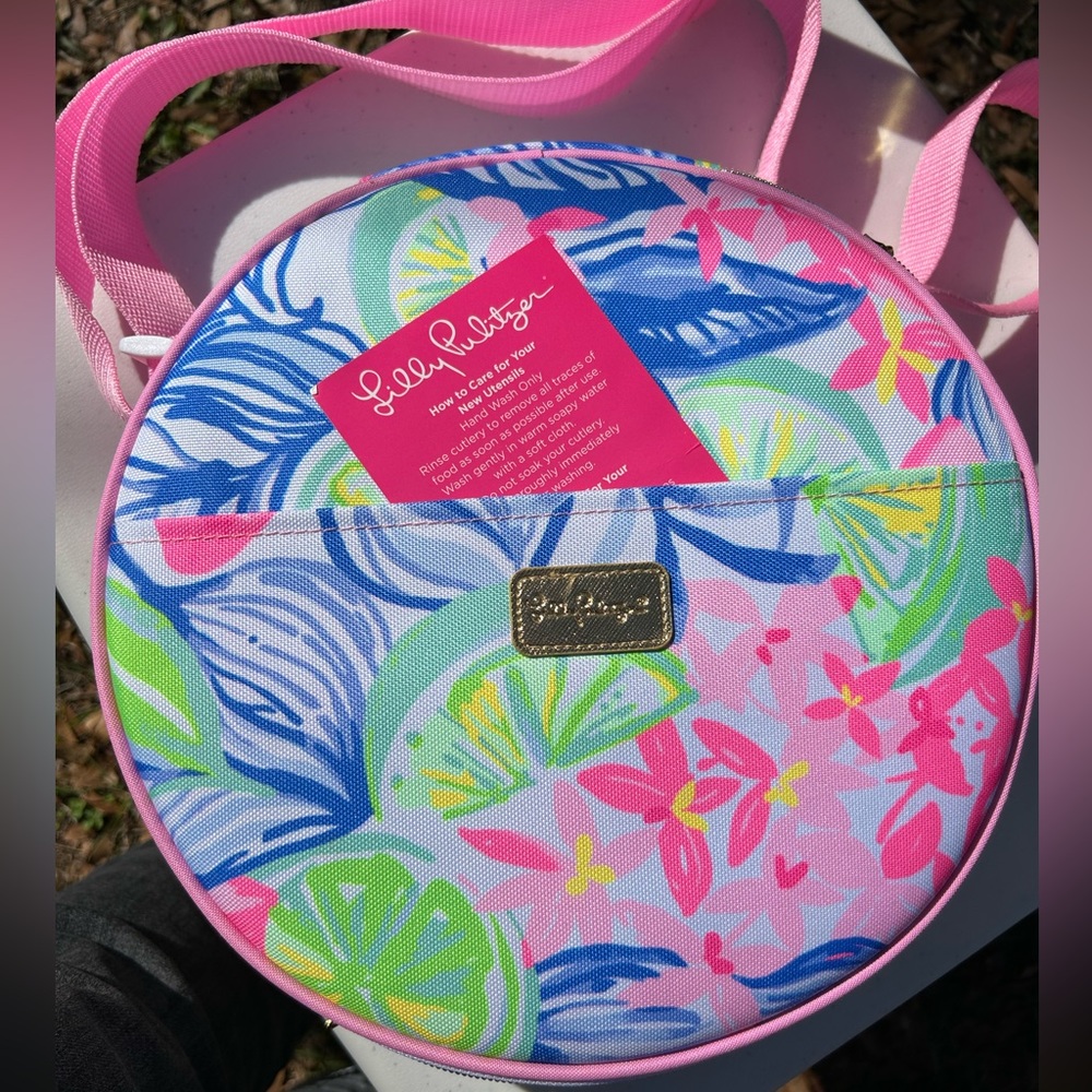 Lilly Pulitzer picnic set bag